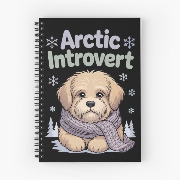 Item preview, Arctic Introvert Dog – Cute Winter Puppy with Scarf | Cozy Dog Lover Gift designed and sold by TrendPrinter.