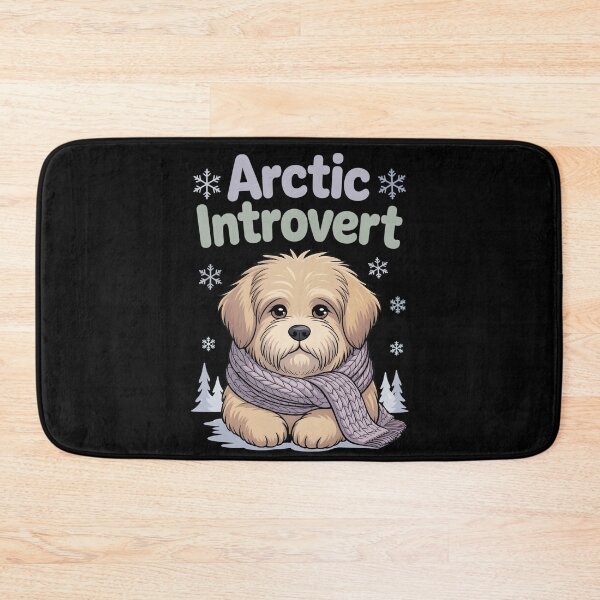 Item preview, Arctic Introvert Dog – Cute Winter Puppy with Scarf | Cozy Dog Lover Gift designed and sold by TrendPrinter.