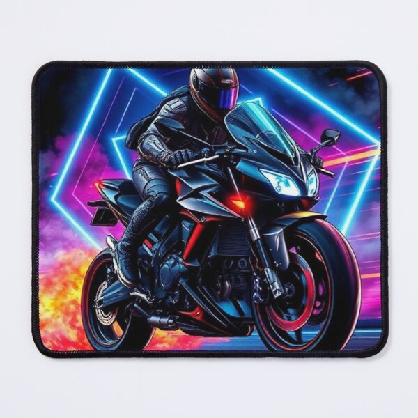 Item preview, Neon Motorcycle Rider designed and sold by Midiss.