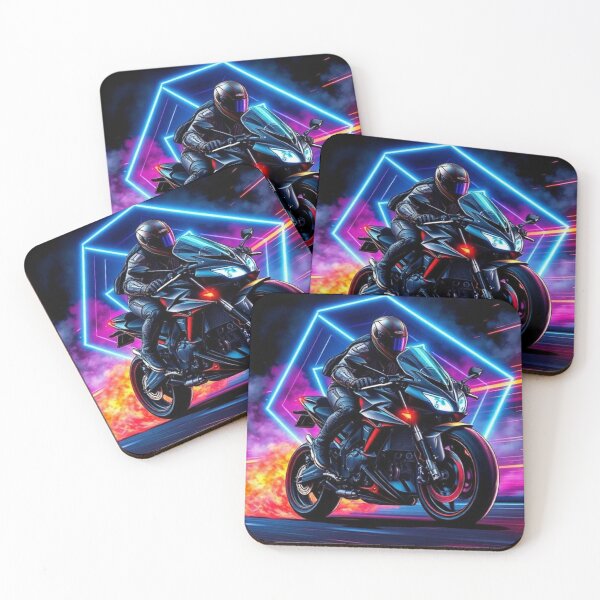 Item preview, Neon Motorcycle Rider designed and sold by Midiss.