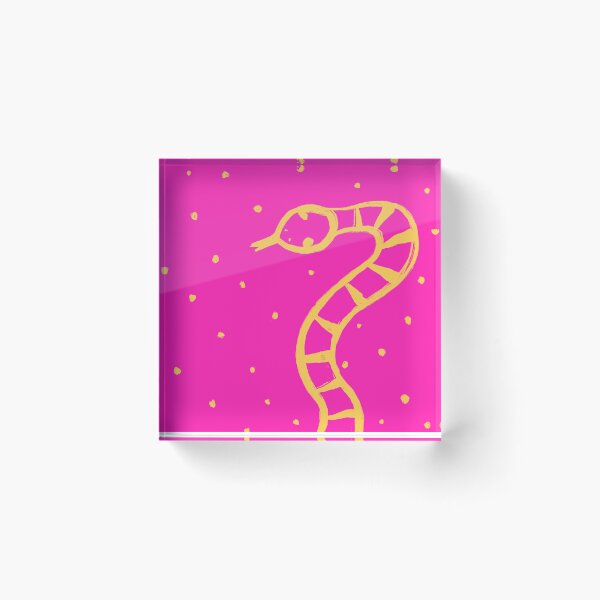 Item preview, Snake in pink designed and sold by SuriAllen.