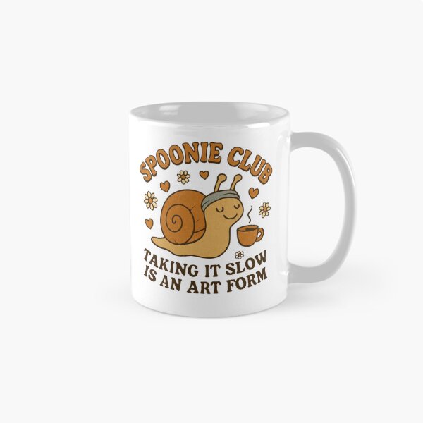Item preview, Spoonie Club: Taking It Slow Retro Snail Design designed and sold by FlaredSpoonie.