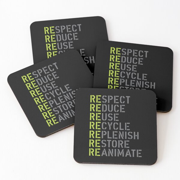 Item preview, Respect Recycle Reduce Reuse Restore Replenish Reanimate designed and sold by The Common Tee.