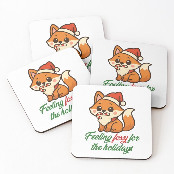 Item preview, Feeling Foxy for the Holidays – Christmas Fox designed and sold by CanSparkleArt.