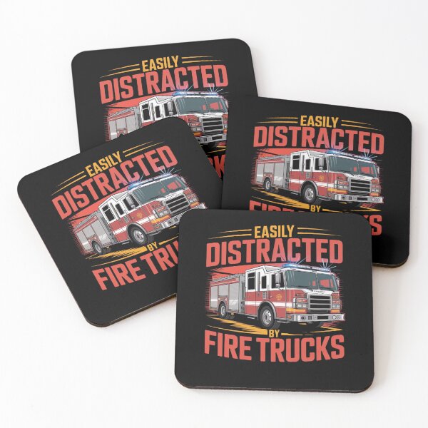 Item preview, Easily Distracted by Fire Trucks designed and sold by Mateusz Majcherek.