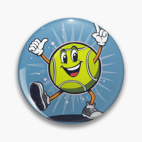 Item preview, Tennis Sticker Tennis Ball Cartoon Sticker designed and sold by colorleafz.
