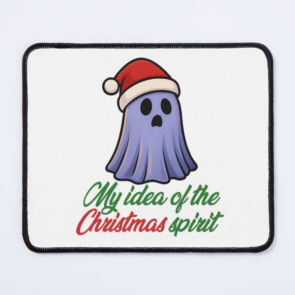 Item preview, My Idea of the Christmas Spirit – Festive Ghost designed and sold by CanSparkleArt.