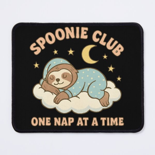 Item preview, Spoonie Club: One Nap at a Time Cute Sloth designed and sold by FlaredSpoonie.