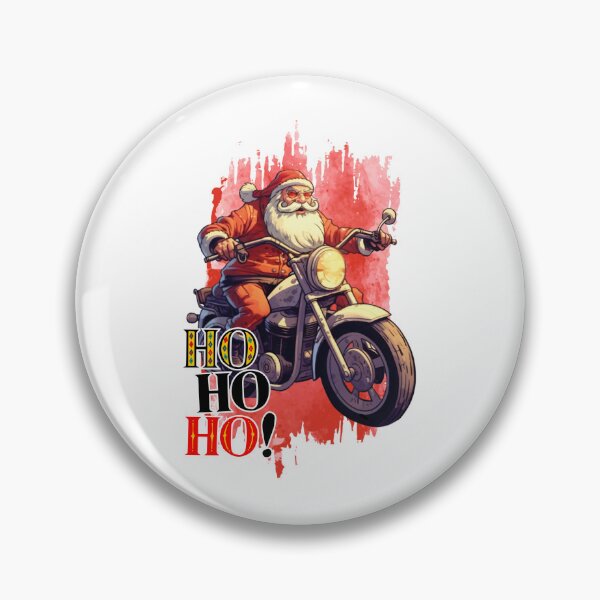 Item preview, Biker Santa Claus Ho Ho Ho Motorcycle Christmas Grunge designed and sold by lojadpop.