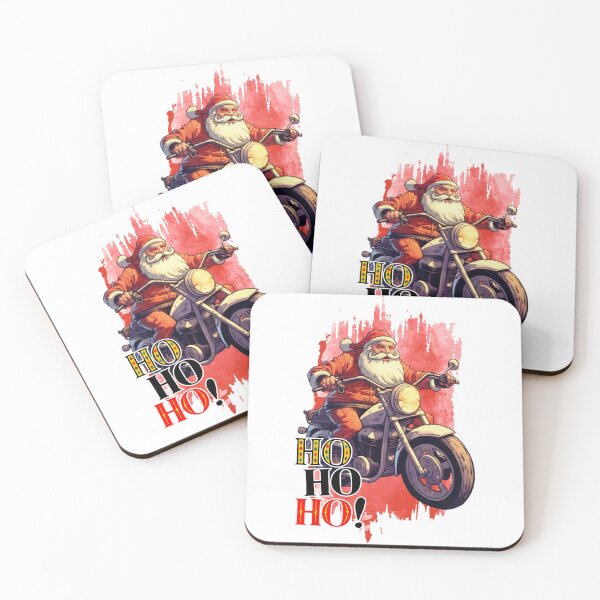 Item preview, Biker Santa Claus Ho Ho Ho Motorcycle Christmas Grunge designed and sold by lojadpop.
