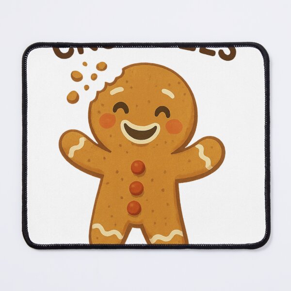 Item preview, Christmas gingerbread cookie crumbling with a smile designed and sold by LavIsInTheAir.