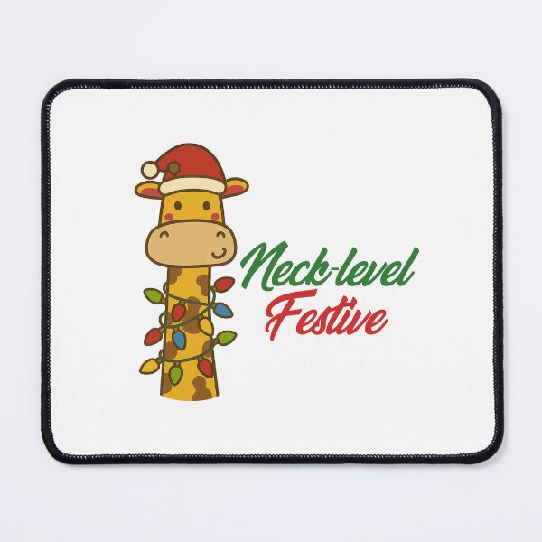 Item preview, Neck-Level Festive – Christmas Giraffe designed and sold by CanSparkleArt.