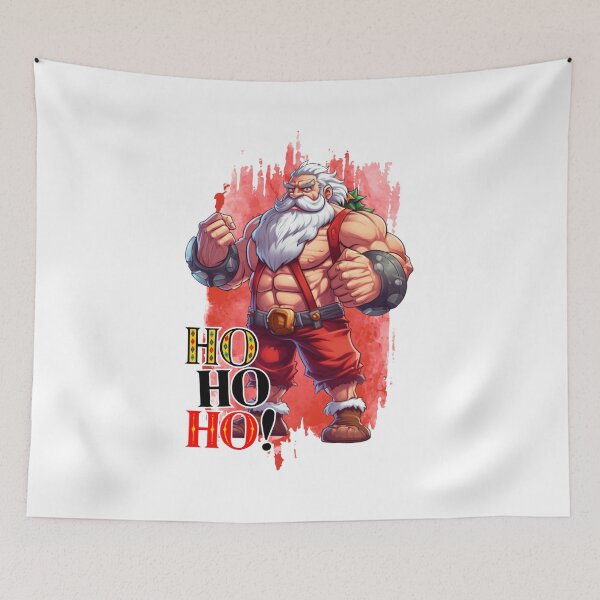 Item preview, Badass Santa Claus HO HO HO! Strongman Christmas Brawler designed and sold by lojadpop.