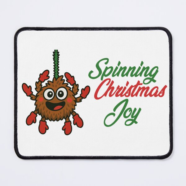 Item preview, Spinning Christmas Joy – Festive Spider designed and sold by CanSparkleArt.