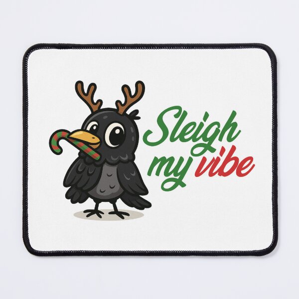 Item preview, leigh My Vibe – Christmas Crow designed and sold by CanSparkleArt.