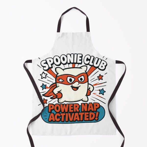 Item preview, Spoonie Club: Power Nap Activated Retro Cartoon designed and sold by FlaredSpoonie.