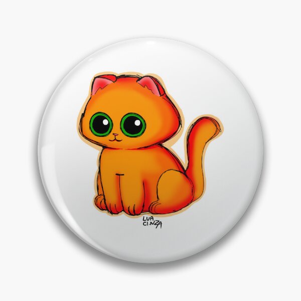 Item preview, orange cat with green eyes designed and sold by LuaCinza.