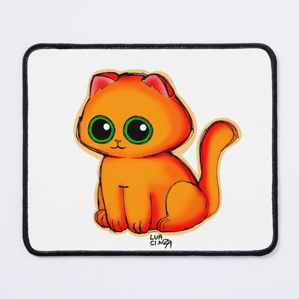 Item preview, orange cat with green eyes designed and sold by LuaCinza.