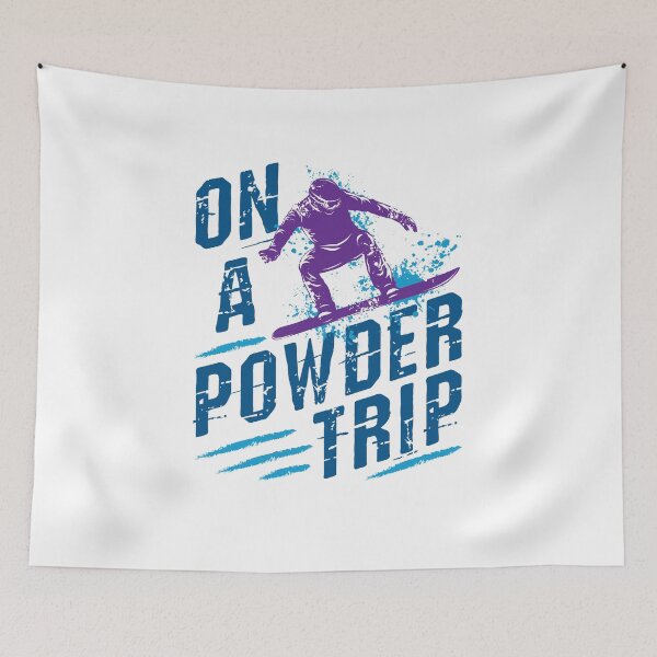 Item preview, On a Powder Trip Snowboarding Boarding designed and sold by jaygo.