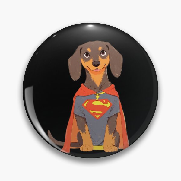 Item preview, Hot Dog Hero – Super Dachshund Edition designed and sold by Artclo3.
