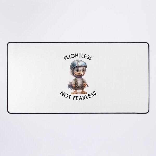 Item preview, Flightless, Not Fearless – Brave Ostrich  designed and sold by DigiWoosh.