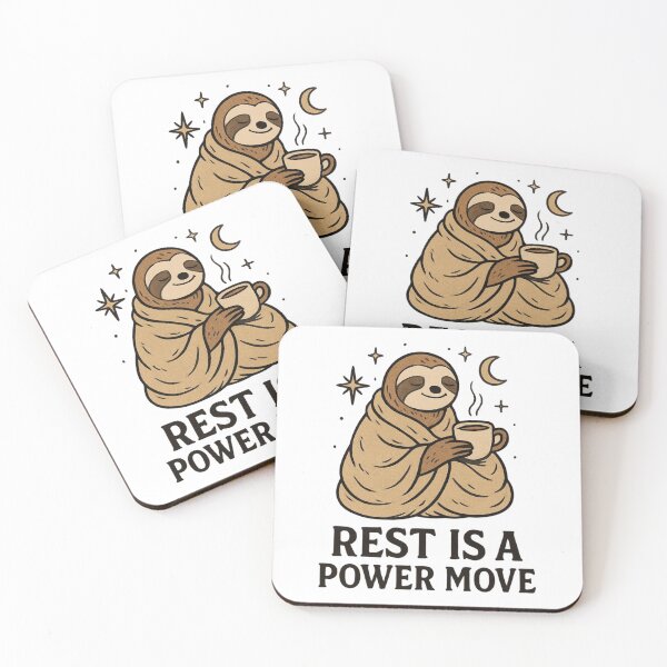 Item preview, Cute Sloth Rest Is a Power Move Design designed and sold by FlaredSpoonie.