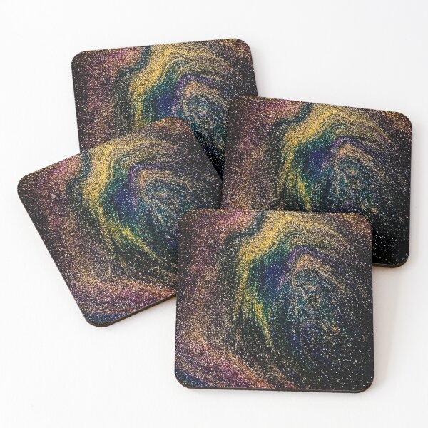 Item preview, Pride Forged In Starlight - acrylic paint pour art designed and sold by ArtisticLynnsanity.