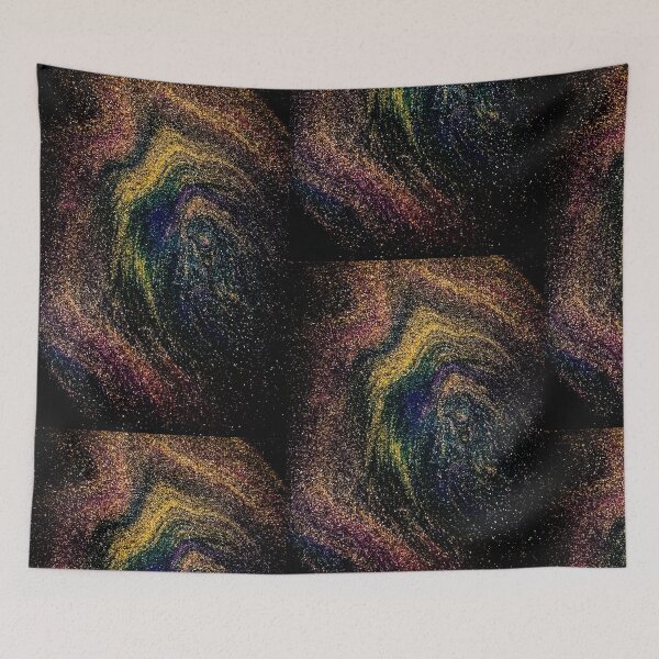 Item preview, Pride Forged In Starlight - acrylic paint pour art designed and sold by ArtisticLynnsanity.