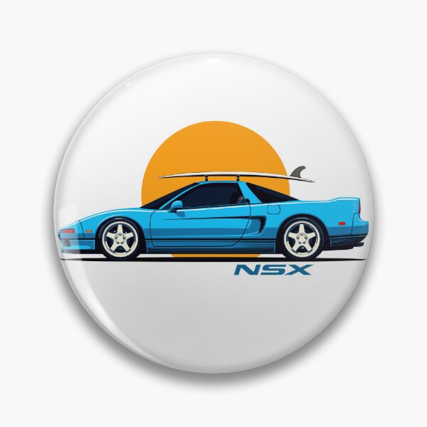 Item preview, Acura NSX classic Summer Surf illustration designed and sold by blackdogshop.