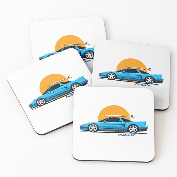 Item preview, Acura NSX classic Summer Surf illustration designed and sold by blackdogshop.