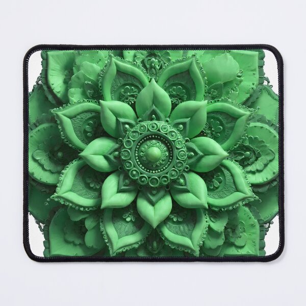 Item preview, Emerald Serenity Mandala — Balance and Heart Energy designed and sold by arthubgirl.