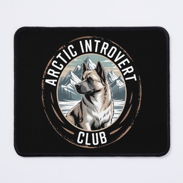 Item preview, Arctic Introvert Club – Husky Dog Winter Mountains Minimalist Design designed and sold by TrendPrinter.