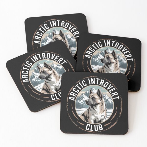 Item preview, Arctic Introvert Club – Husky Dog Winter Mountains Minimalist Design designed and sold by TrendPrinter.