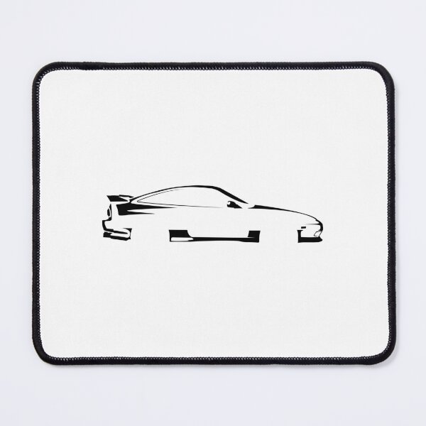 Item preview, 180SX RPS13 Type X (1996) Minimalist Car Silhouette (Black) designed and sold by FearnCreative.
