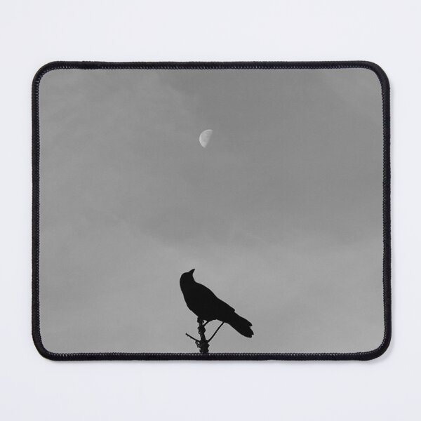 Item preview, Crow•cent Moon BW designed and sold by Amber Graham (grahamedia).