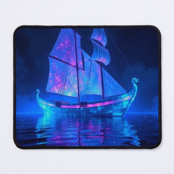 Item preview, Neon Blue Ghost Ship designed and sold by ChristinasMess.