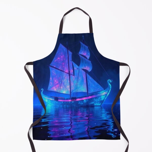 Item preview, Neon Blue Ghost Ship designed and sold by ChristinasMess.