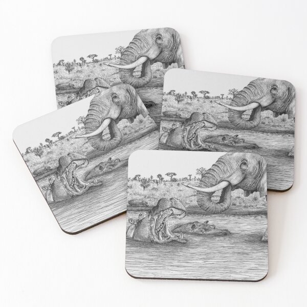 Item preview, African watering hole scene designed and sold by Ancient Realms.