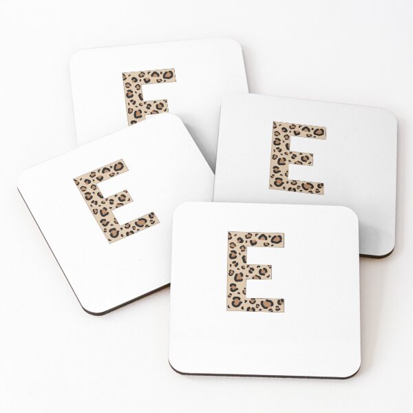 Item preview, Leopard print letter E designed and sold by Beanie3422.