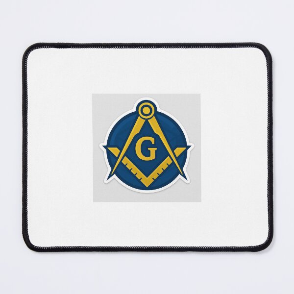 Item preview, Modern Blue Lodge Masonic Sticker – Square and Compasses with Gold Letter G designed and sold by Fusion bros.