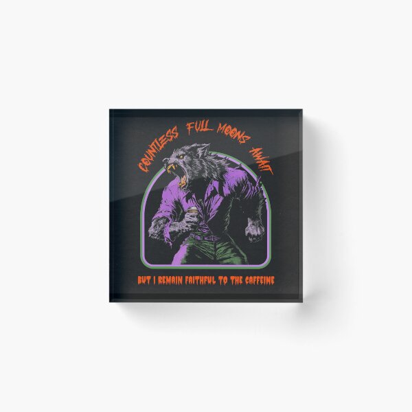 Item preview, Faithful to the Caffeine – Werewolf Coffee Lover Design designed and sold by TshirtInk.