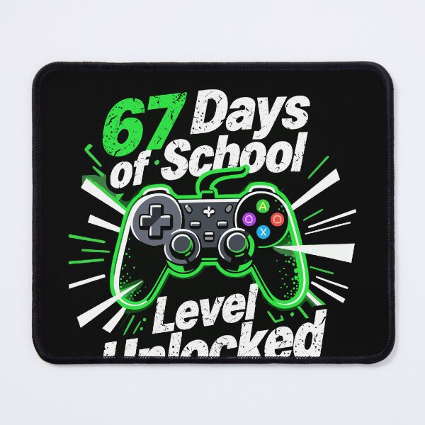 Item preview, 67 Days of School Level Unlocked | Retro Vintage Style For Gamer designed and sold by NH2019.
