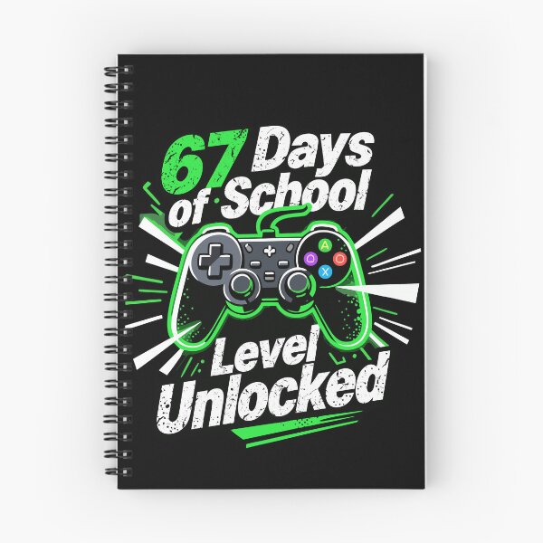 Item preview, 67 Days of School Level Unlocked | Retro Vintage Style For Gamer designed and sold by NH2019.