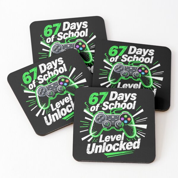 Item preview, 67 Days of School Level Unlocked | Retro Vintage Style For Gamer designed and sold by NH2019.
