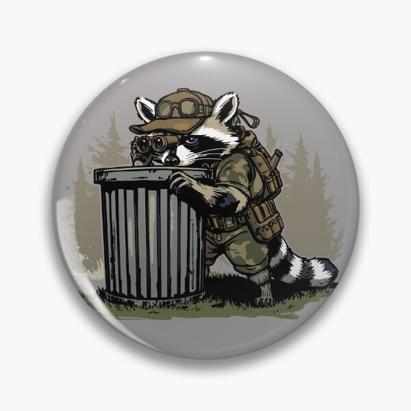 Item preview, Recon Raccoon – Tactical Trash Panda Operator designed and sold by SirensandSteel.