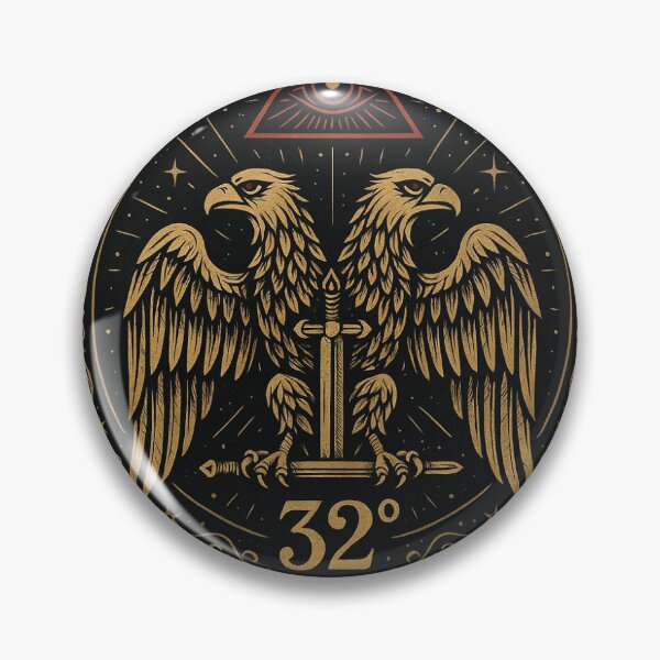 Item preview, Mystical Scottish Rite 32° Esoteric Masonic Sticker – Double-Headed Eagle & Eye of Providence designed and sold by Fusion bros.