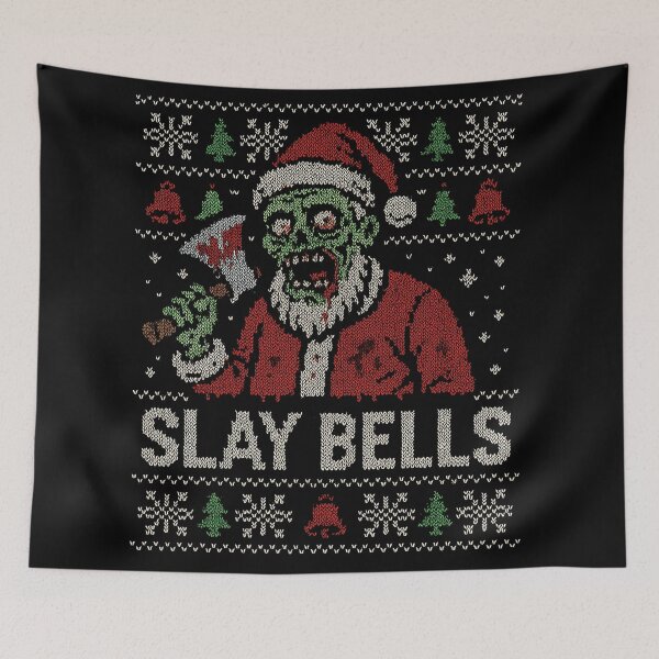 Item preview, Zombie Claus – Creepy Funny Christmas Ugly Sweater Design designed and sold by TshirtInk.