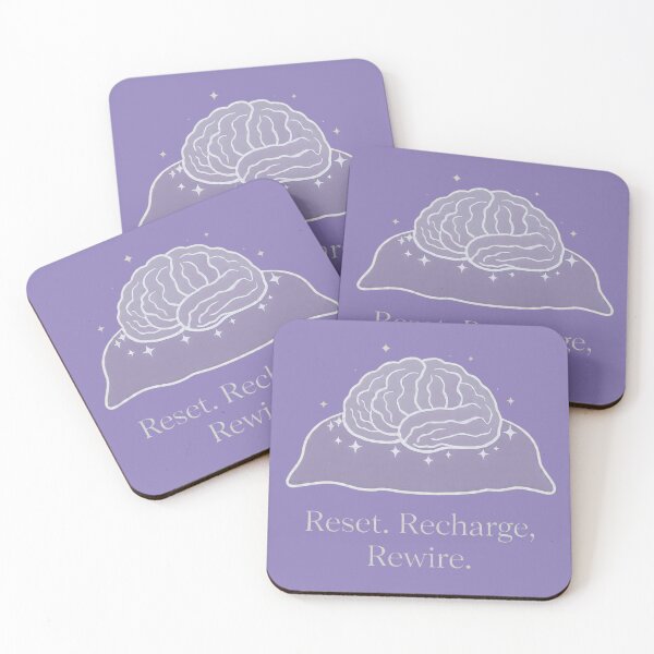 Item preview, Reset. Recharge. Rewire. – Restful Brain Design for Mind Recovery & Mental Wellness | Neuroaesthetic Sleep Art designed and sold by PureBrain.