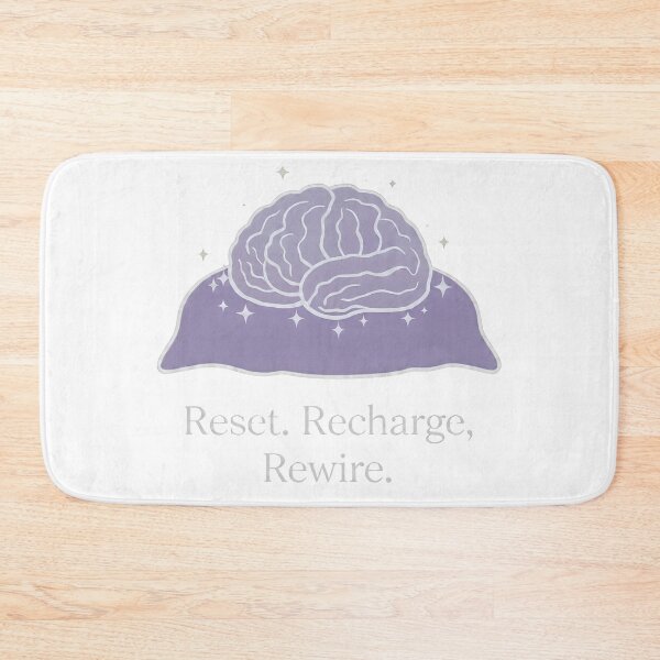 Item preview, Reset. Recharge. Rewire. – Restful Brain Design for Mind Recovery & Mental Wellness | Neuroaesthetic Sleep Art designed and sold by PureBrain.