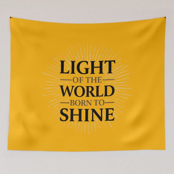 Item preview, Light Of The World - Born To Shine Christmas Design designed and sold by TrueImage1.